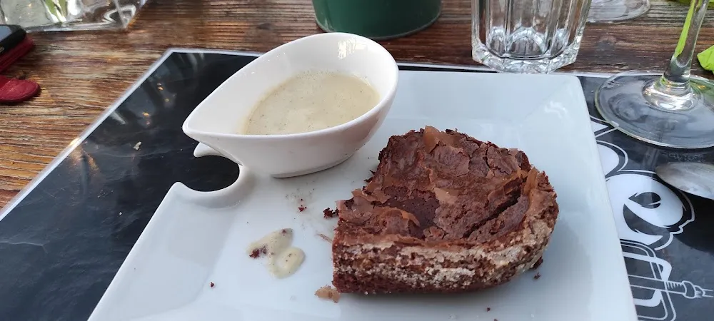 Brownie Et Crème Anglaise
